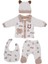 Yenidoğan Pamuklu 3D Panda Bebek Giyim Seti – 5'li Hastane Çıkışı 3-6 Ay 1