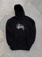 Üç Iplik Kapşonlu Baskılı Sweatshirt - Siyah 1