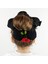 El Yapımı Siyah Scrunchies Toka - Kiraz 3