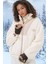 5194 Peluş Mont Ceket - Krem 3
