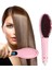 Elektrikli Saç Düzleştirici Tarak Fast Hair Straightener Pratik Pembe Saç Kurutma Tarağı Düzleştirme 1