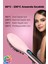 Elektrikli Saç Düzleştirici Tarak Fast Hair Straightener Pratik Pembe Saç Kurutma Tarağı Düzleştirme 3