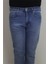 Fistan Store Erkek Açık Mavi Yüksek Bel Rahat Kesim Boru Paça Jean Pantolon 2