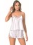 Aria's Closet Beyaz Saten Babydoll Şort Takımı 1