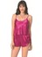 Aria's Closet Vişne Saten Babydoll Şort Takımı 1