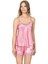 Aria's Closet Koyu Pembe saten Babydoll Şort Takım 1