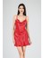 Aria's Closet Kısa Gecelik Degaje Kırmızı 7740 1