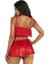 Aria's Closet Kırmızı Saten Şort Takımı 9206 2