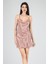 Aria's Closet Kısa Gecelik Degaje Yaka Vizon 7740 1