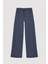 Beli Bağlamalı Kot Görünümlü Pantolon Indigo 1