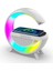 Kablosuz Şarj Standlı Rgb Hoparlör Hızlı Şarj Bluetooth 7 Renk LED Işık Sd Kart Fm Radyo Ses Bombası 4