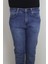 Fistan Store Erkek Mavi Normal Bel Rahat Kesim Dar Paça Jean Pantolon 2
