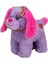 Peluş Köpek Oturan Renkli 25 cm 2