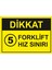 Forklift Hız Sınırı Sticker 20X28 cm 1