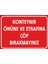 Konteynır Önüne ve Etrafına Çöp Bırakmayın Sticker 20X28 cm 1