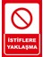 Istiflere Yaklaşma Sticker 20X28 cm 1