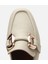01AYH303940A400 KADIN Deri Ekru Tokalı Günlük Loafer 4