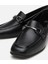 01AYH306780A100 KADIN Deri Siyah Tokalı Loafer 3