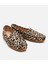 01AYH303610A133 KADIN Deri Siyah Leopar Desenli Günlük Loafer 2