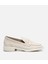 01AYH306190A400 KADIN Deri Ekru Esnek Tabanlı Klasik Loafer 1