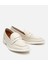 01AYH306190A400 KADIN Deri Ekru Esnek Tabanlı Klasik Loafer 2