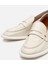 01AYH306190A400 KADIN Deri Ekru Esnek Tabanlı Klasik Loafer 3