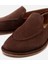 01AYH310140A480 KADIN Süet Deri Kahverengi Günlük Loafer 3