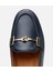 01AYH309600A680 KADIN Deri Lacivert Tokalı Klasik Loafer 4