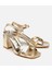 01SAH307670A540 KADIN Gold Kalın Topuklu Sandalet 2