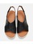 01SAH306840A100 KADIN Deri Siyah Ayarlanabilir Comfort Sandalet 4