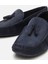 02AYH305540A680 ERKEK Süet Deri Lacivert Püskül Detaylı Günlük Loafer 3
