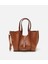 03CAH309420A370 KADIN Deri Taba Kilit Detaylı Tote Çanta 1