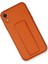 Iphone Xr Kılıf Coco Deri Standlı Kapak - Turuncu Bstmy 2