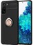 Samsung Galaxy S21 Plus Kılıf Range Yüzüklü Silikon - Siyah-Gold Bstmy 1