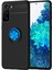 Samsung Galaxy S21 Plus Kılıf Range Yüzüklü Silikon - Siyah-Mavi Bstmy 1