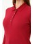 kadın Regular Fit Polo Yaka T-Shirt 5