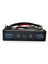USB Hub 5 Port USB 3.1 Type-C USB 3.0 Ön Panel Hd Ses 3.5mm Kulaklık Jakı Mikrofon Genişletme Adaptörü Masaüstü 3.5 Inç Için (Yurt Dışından) 1