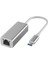 Type-C - Ethernet Adaptörü Type-C - RJ45 Arayüz Dönüştürücü Her Türlü Dizüstü Bilgisayar Için Gümüş (Yurt Dışından) 1