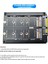 M.2 - Sata Adaptör Kartı, Çift Portlu M.2 Ngff SSD - Sata Arayüz Dönüştürücü, 2230-2280 M2 SSD Boyutları Için (Yurt Dışından) 3