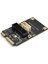 Mini Pcıe - 19PIN 2port Usb3.0 Adaptör Genişletme Kartı Yükseltici Mini Pcı Express - USB 3.0 5gbps Dönüştürücü Kartı (Yurt Dışından) 2