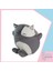 Kedi Yastik Peluş Uyku Arkadaşi 35 cm Gri Ynsmr 4