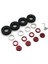 4 Adet 55MM 1.0 Metal Beadlock Tekerlek Lastik Lastik Seti Eksenel SCX24 Traxxas TRX4M Fms 1/18 1/24 Rc Araba Yükseltme Parçaları, 2 (Yurt Dışından) 1