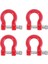 Adet Metal Tampon D-Ring Kırmızı Çekme Kancası Römork Kurtarma Kancası 1/10 Rc Paletli Araba Traxxas Trx4 Eksenel SCX10 Yükseltme Parçaları (Yurt Dışından) 1