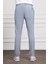 Erkek Mavi Poliviskon Trend Ipli Jogger Slim Fit Dar Kesim Spor Pantolon 3
