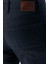 Erkek Lacivert Mevsimlik Pamuk 5 Cep Slim Fit Jean Pantolon 5