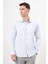 Erkek A. Mavi Basic Düz Desen Italyan Yaka Slim Fit Gömlek 3