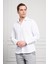 Erkek Beyaz Trend Italyan Yaka Slim Fit Dar Kesim Gömlek 3