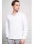 Erkek Beyaz Trend Italyan Yaka Slim Fit Dar Kesim Gömlek 4