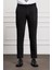 Erkek Siyah Poliviskon Basic Slim Fit Dar Kesim Pantolon 1