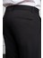 Erkek Siyah Poliviskon Basic Slim Fit Dar Kesim Pantolon 4